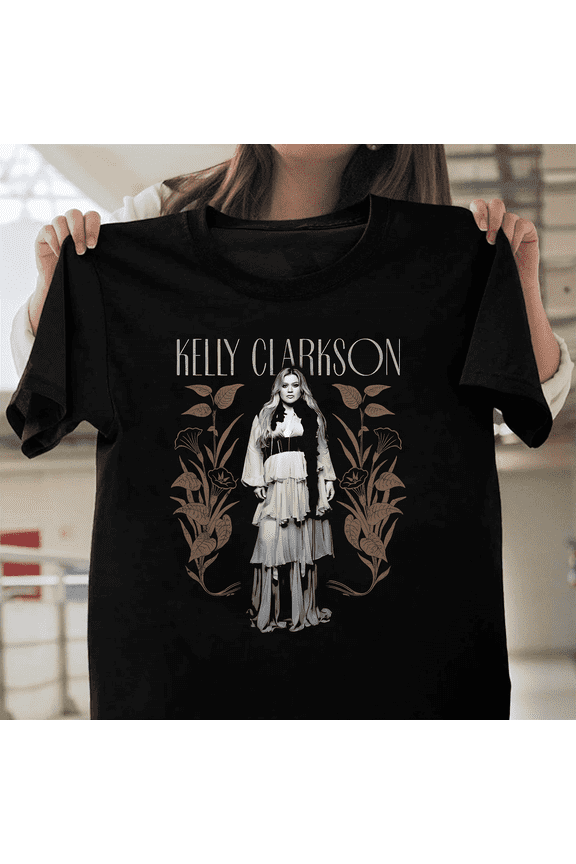 Kelly Clarkson Floral Pop Singer 2024 Unisex T-Shirt, Size Up to 5XL