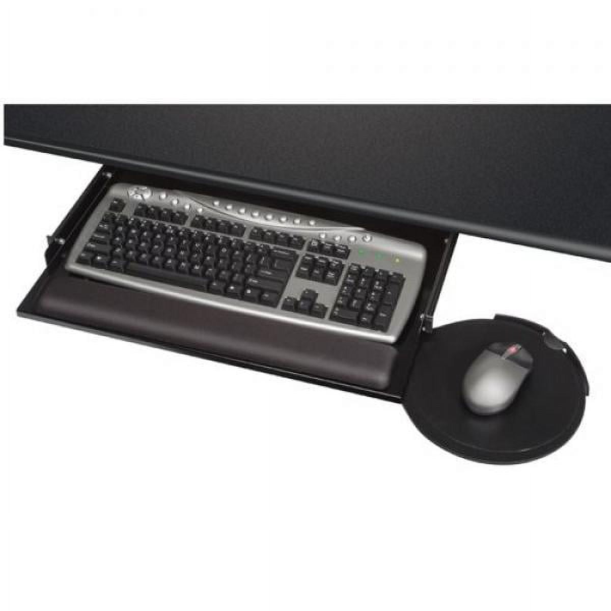 Kelly Computer Supply Under Desk Keyboard Tray with Oval Mouse Platform