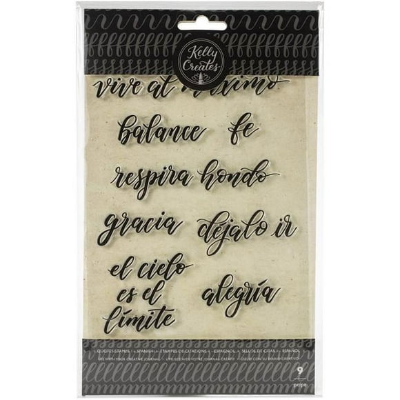 Kelly Creates Acrylic Traceable Stamps-Quotes #1 (Spanish)