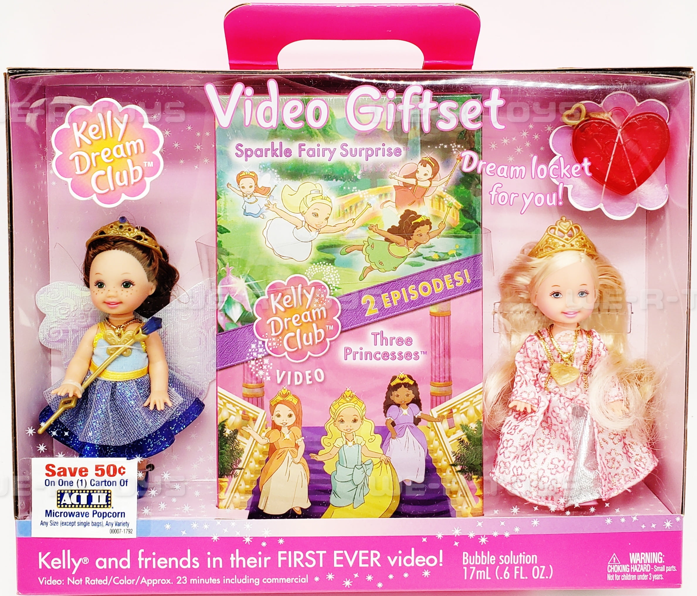 Kelly Dream Club Kelly Friend Dolls and Video Giftset Mattel 2002 B0302 NEW Walmart