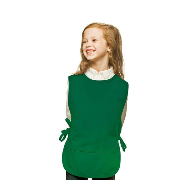Kelly Green Kids Art Smock Cobbler Apron by My Little Doc