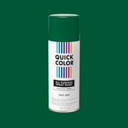 Kelly Green, Quick Color All Purpose Gloss Spray Paint-390615, 10 oz