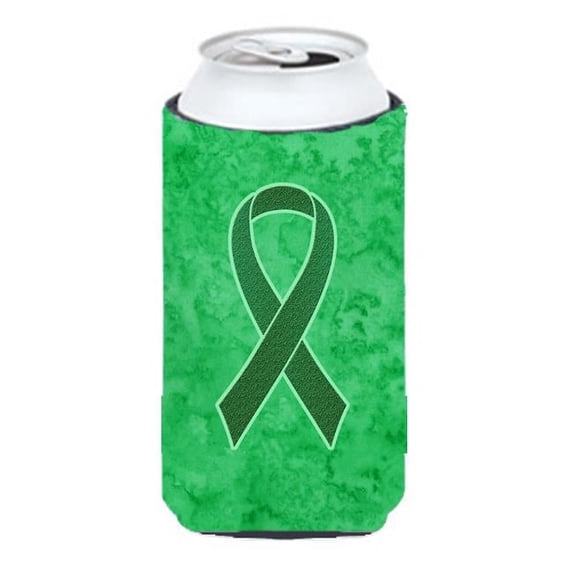 Kelly Green Ribbon for Kidney Cancer Awareness Tall Boy bottle sleeve Hugger 22 To 24 Oz.