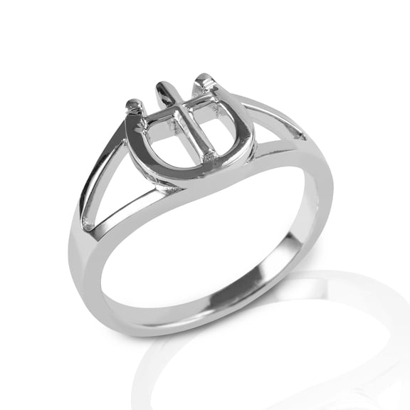 Kelly Herd Women's Cross And Horseshoe Ring Silver 9
