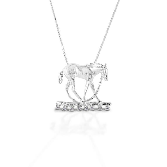 Kelly Herd Foal Halter Pendant - Sterling Silver
