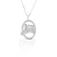 thumbnail image 1 of Kelly Herd Oval Halter Horsehead Necklace - Sterling Silver, 1 of 1