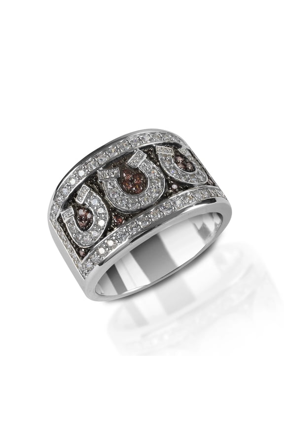 Women's Pave Horseshoe Ring - HR009000 8