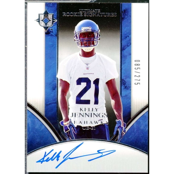 Kelly Jennings Rookie Card 2006 Ultimate Collection Autograph /275 #254