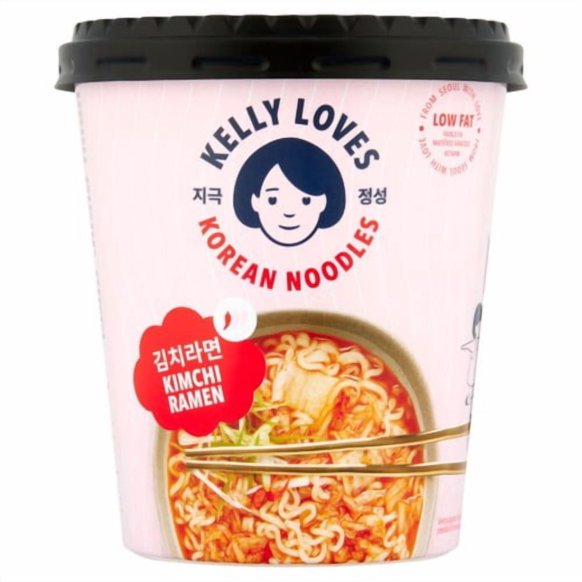 Kelly Loves Korean Kimchi Ramen Noodles 188g, British Import (Pack of 3)