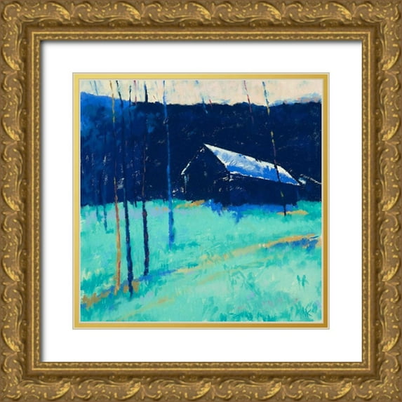 Kelly, Mike 20x20 Gold Ornate Wood Framed with Double Matting Museum Art Print Titled - Moon Glow