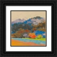 thumbnail image 1 of Kelly, Mike 26x26 Black Ornate Wood Framed with Double Matting Museum Art Print Titled - Fox Farm Woods 3, 1 of 4
