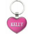thumbnail image 1 of Kelly - Names Male Metal Heart Keychain Key Chain Ring, Multiple Colors Available, 1 of 1