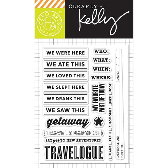 Kelly Purkey Clear Stamps 3"x4" Sheet-ne