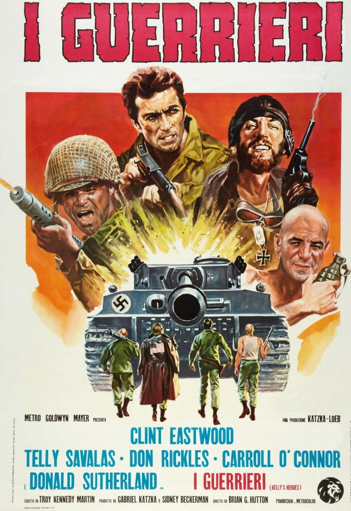 Kelly'S Heroes (Aka I Guerreri) L-R: Don Rickles Clint Eastwood Donald ...