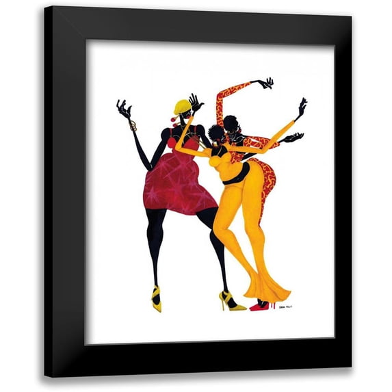 Kelly, Shan 12x14 Black Modern Framed Museum Art Print Titled - Mamas Love Mambo