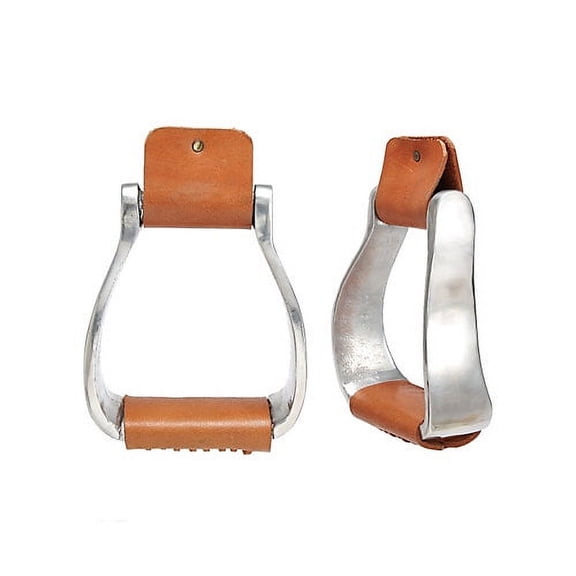 Kelly Silver Star Curved Aluminum Stirrup Irons