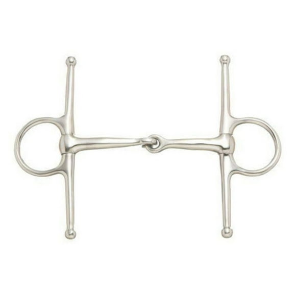 Tough 1 Kelly Silver Star Full Cheek Snaffle, 5-Inch, Stainless Steel