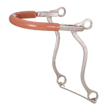 Tough 1 Bit Hackamore Rubber Tubing Bike Chain Stainless Steel 25100