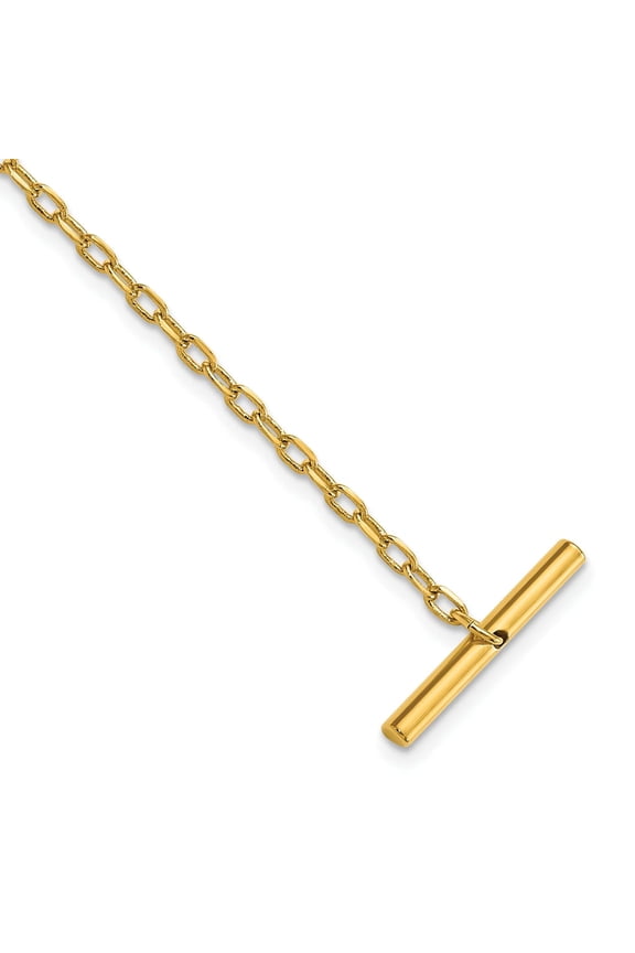 Gold-plated Cable Link Tie Chain QKW572