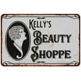 thumbnail image 1 of Kelly's Beauty Shoppe Chic Sign Vintage Decor 8x12 Metal Sign 108120021070, 1 of 1