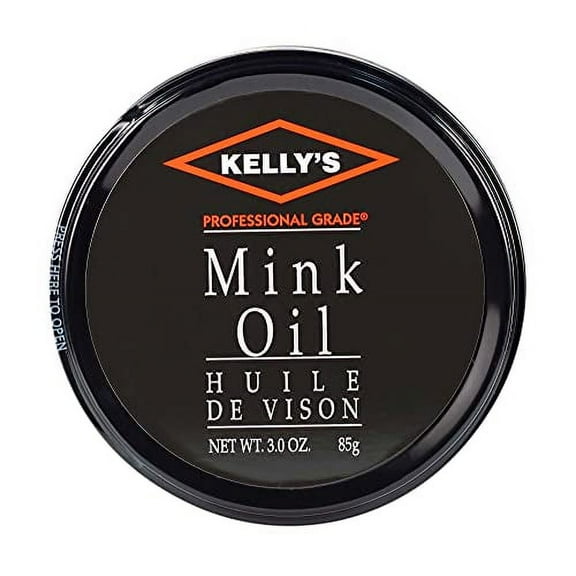 Kelly's Leather Treatment - Mink Oil - Conditions, Waterproofs & Softens Genuine and Man Made Leathers