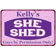 thumbnail image 1 of Kelly's Purple & Pink SHE SHED Vintage Sign 12x18 Woman Wall Décor 112180040109, 1 of 1