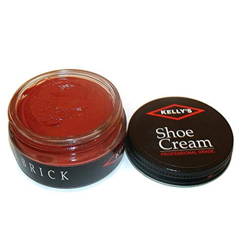 Kelly's Shoe Cream - Professional Shoe Polish - 1.5 oz - Brick