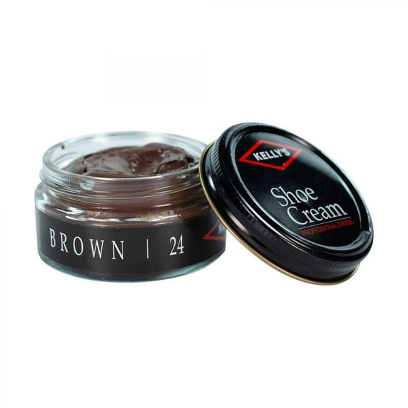 Kelly's Shoe Cream - Professional Shoe Polish - 1.5 oz - Brown