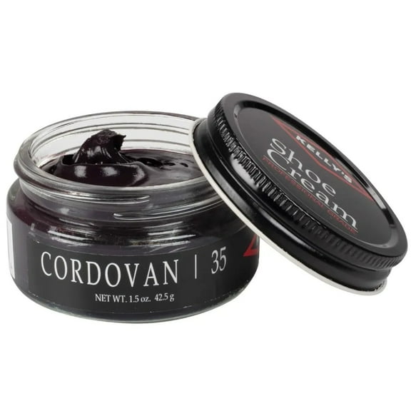 Kelly's Shoe Cream - Professional Shoe Polish - 1.5 oz - Cordovan