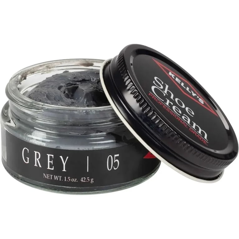 SCS Direct, Kelly's Shoe Cream, 1.5 oz, Grey Leather Polish