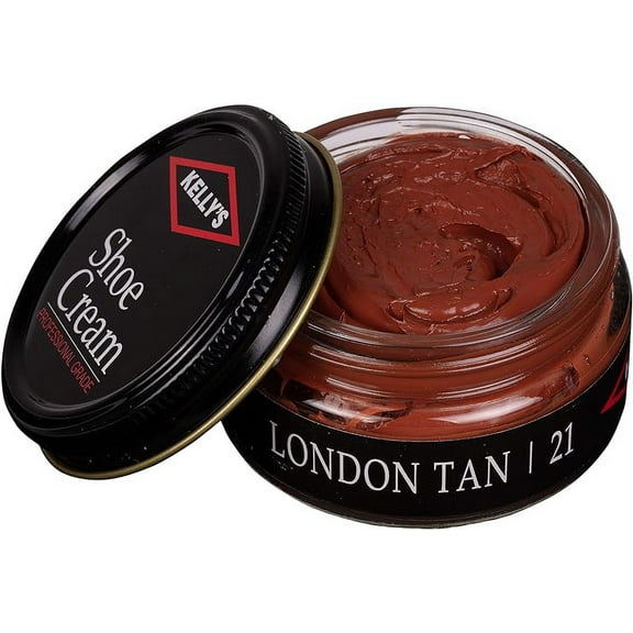Kelly's Shoe Cream - Professional Shoe Polish - 1.5 oz - London Tan