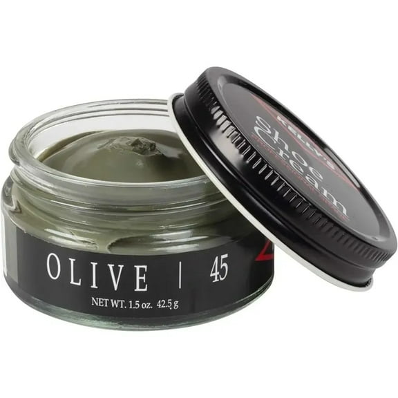 Kelly's Shoe Cream - Professional Shoe Polish - 1.5 oz - Olive