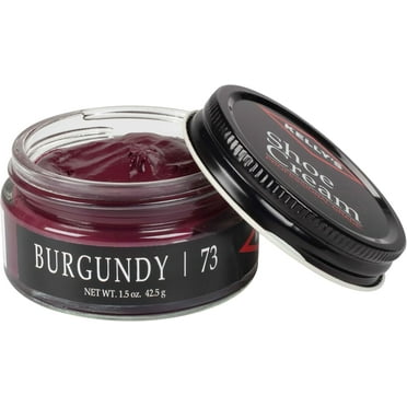 Kelly's Shoe Polish 1.5 oz - Burgundy - Professional Grade Shoe Cream - Condition, Recolor, Polish Leather