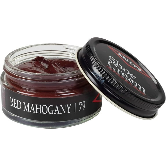 Kelly's Shoe Polish - Red Mahogany - 1.5 oz - Professional Grade Shoe Cream - Condition, Recolor, Polish Leather - Multiple Colors Available