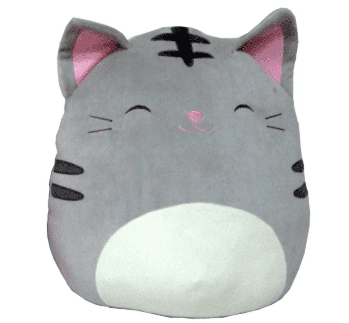 KellyToy Squishmallows 8 inch Tally The Grey Cat Plush Stuffed Animal