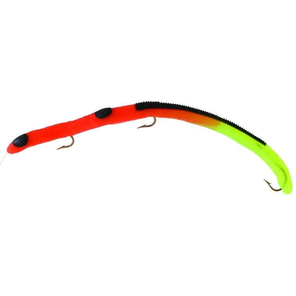 Kellys FT103-O/CT Fire Tail Pre-Rigged Plastic Worm Fish Lure 5 1/2"