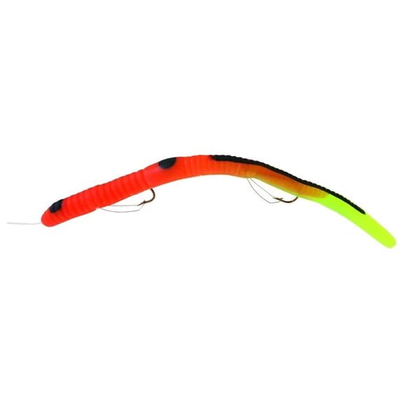 Kellys WBC108-O/CT Weedless Bass Crawler Pre-Rigged Plastic Worm 6