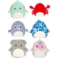 thumbnail image 1 of Kellytoy Squishmallow 5" Sealife Bundle of 6 (Antoni, Carlos, Narwal, Tank, Luther, Odile), 1 of 1