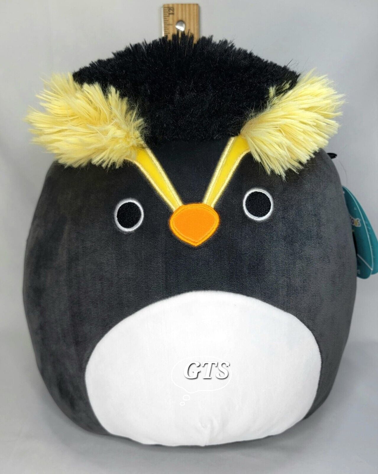Kellytoy Squishmallow Lockwood Penguin Soft Stuffed Animal Plush Toy for All Ages, 11", Black/White