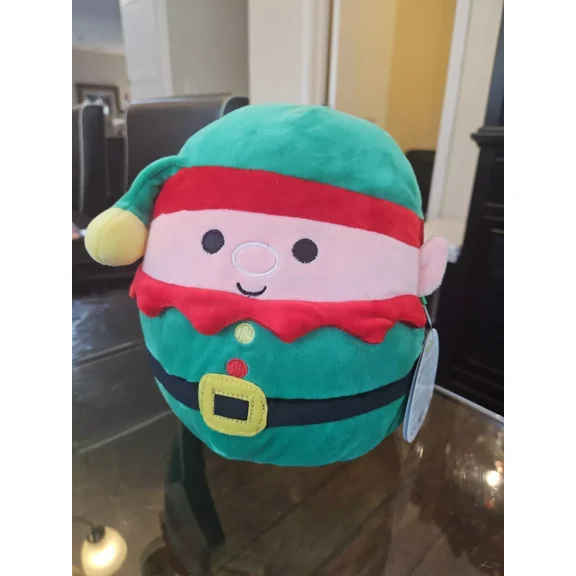 Kellytoy Squishmallows Christmas Elliot the Elf 8" Tall Super Soft Plush Toy NWT