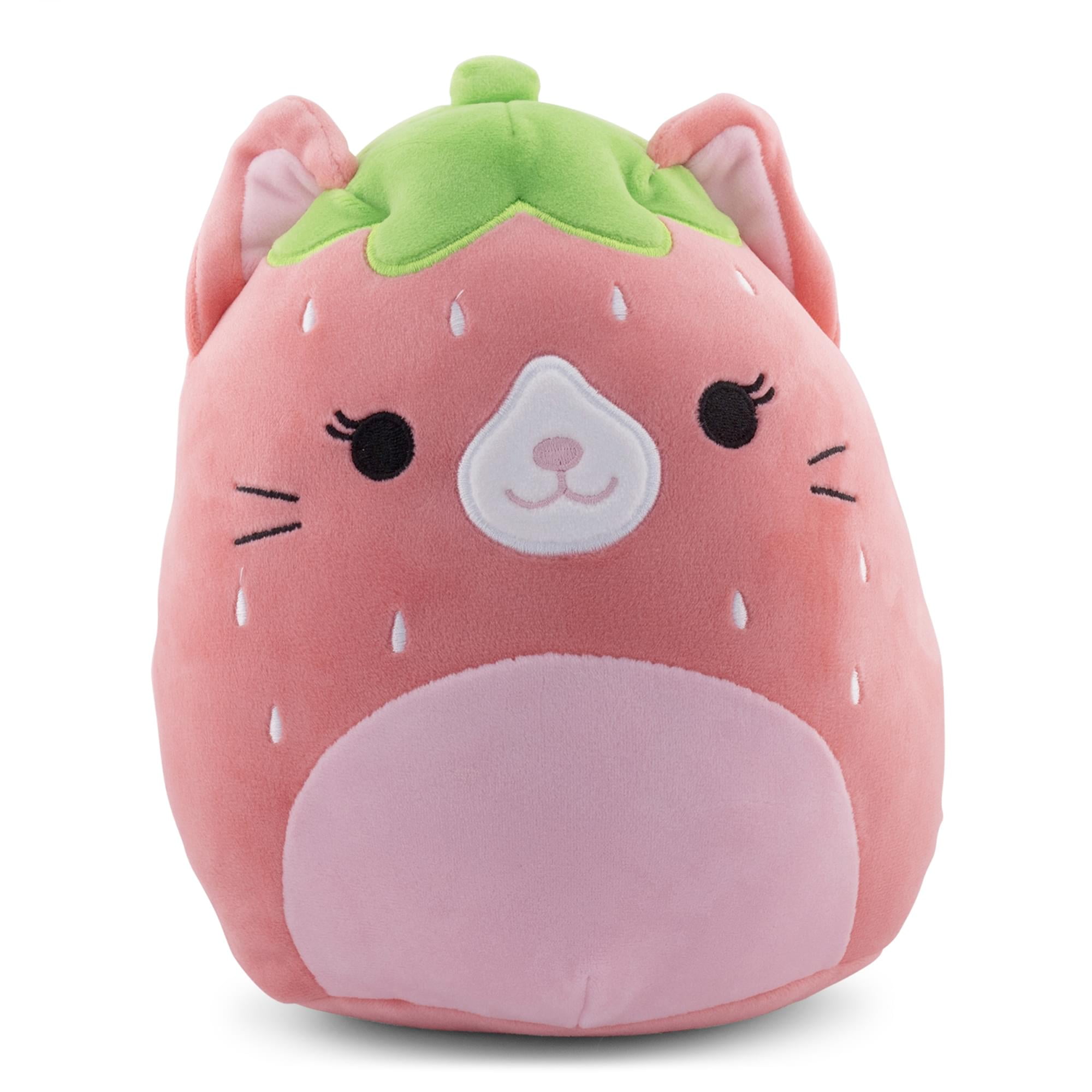 Kellytoys 8in Authentic Squishmallows OLMA Strawberry Cat