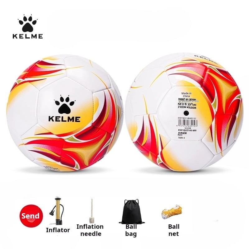 Kelme Standard 5 Soccer Ball School Soccer Ball Wear-resistant Soccer Ball Elastic Indoor High Elasticity Soccer Ball