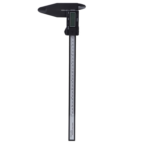 Kelmuvira 300mm Digital Electronic Caliper Carbon Fiber Vernier Measuring Tool with Large LCD Screen and Long Jaw for Precision Measurement Metric Inch Conversion