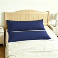 thumbnail image 1 of Kelnaro 2 Pack Microfiber Body Pillowcase 20x54 Inches, Envelope Closure Wrinkle Resistant Soft Body Pillow Cover All Season, Navy Blue, 1 of 5