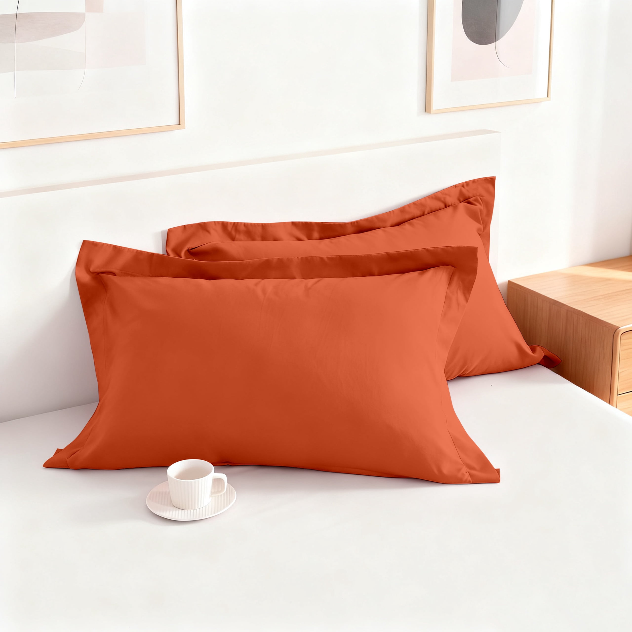 Kelnaro 2 Pack Microfiber Pillow Shams - Ultra Soft Breathable 20