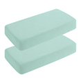 thumbnail image 1 of Kelnaro 2 Pieces Double-layer Muslin Cotton Fitted Sheets, Ultra Soft and Breathable Mini Crib Sheets, 24x38 Inches, Mint Green, 1 of 5
