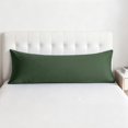 thumbnail image 1 of Kelnaro 20x54 Inch Olive green Pure Cotton Body Pillowcase, Hypoallergenic Ultra Soft Breathable Body Pillow Cover, 1 of 6