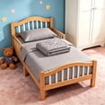 thumbnail image 1 of Kelnaro 4 Piece Smoke Grey Toddler Bedding Set – Soft Microfiber Fitted Sheet, Quilt, Flat Sheet & Pillowcase, Fade & Shrink Resistant, Machine Washable, 1 of 5
