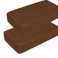 thumbnail image 1 of Kelnaro Brown Fitted Crib Sheet 2 Pack 28x52 Inch, Soft Microfiber Toddler Fitted Sheet, Machine Washable for Girls & Boys, 1 of 6