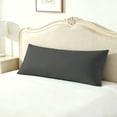 thumbnail image 1 of Kelnaro Dark Gray Body Pillowcase 20x54 Inch - Soft Hypoallergenic Microfiber Body Pillow Cover, Breathable & Fade Resistant, Washable for All-Season, 1 of 6